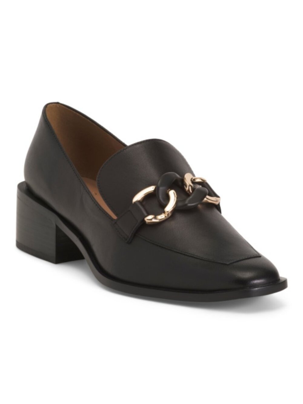 LINEA PAOLO Leather Chrystie Horsebit Loafers